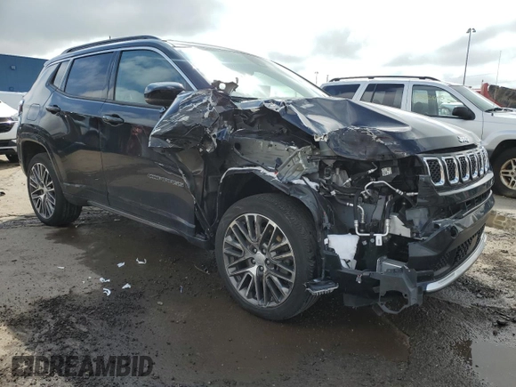 2023 Jeep Compass Limited with VIN 3C4NJDCN7PT519867, listed as a Copart auction lot 55851305 with 18,058 mi miles and Salvage title. Bid and sale history available at DreamBid. Image 4.