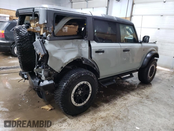2024 Ford Bronco Big Bend with VIN 1FMDE7BH2RLA40943, listed as a Copart auction lot 46072505 with 17,077 mi miles and Non Repairable. Bid and sale history available at DreamBid. Image 3.