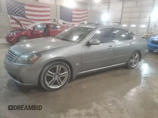 2006 Infiniti M45 with VIN JNKBY01E36M208305, listed as a Copart auction lot 76251944 with 177,283 mi miles and Salvage Title. Bid and sale history available at carsss.com. Image 1.