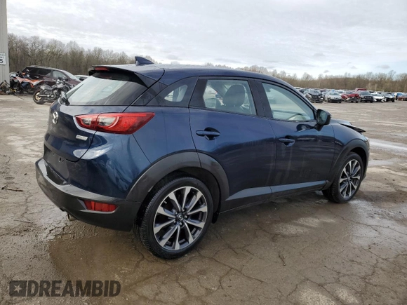 2019 Mazda CX-3 Touring with VIN JM1DKFC72K0446306, listed as a Copart auction lot 51843955 with 76,013 mi miles and Salvage Title. Bid and sale history available at carsss.com. Image 3.