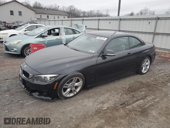 2018 BMW 4 Series 430i xDrive with VIN WBA4Z3C52JEA31741, listed as a Copart auction lot 83832124 with 46,386 mi miles and Salvage Title. Bid and sale history available at DreamBid. Image 1.