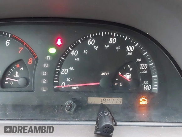 2003 Toyota Camry LE with VIN JTDBE32K630159278, listed as a IAAI auction lot 42148712 with 184,999 mi miles and . Bid and sale history available at DreamBid. Image 7.