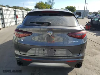 2023 Alfa Romeo Stelvio Ti with VIN ZASPAKBN1P7D54408, listed as a Copart auction lot 83367044 with 12,330 mi miles and Salvage Title. Bid and sale history available at carsss.com. Image 6.