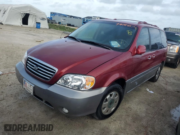 2003 Kia Sedona LX with VIN KNDUP131136419628, listed as a Copart auction lot 79094874 with 0 mi miles and Non Repairable. Bid and sale history available at carsss.com. Image 1.