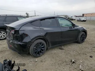 2020 Tesla Model Y Long Range with VIN 5YJYGDEE0LF045391, listed as a Copart auction lot 45642765 with 53,964 mi miles and Salvage Title. Bid and sale history available at DreamBid. Image 3.
