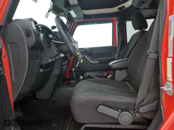 2018 Jeep Wrangler JK Unlimited Sport S with VIN 1C4BJWDGXJL827486, listed as a Copart auction lot 87605445 with 96,656 mi miles and Salvage Title. Bid and sale history available at carsss.com. Image 7.