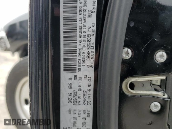 2019 Ram 1500 Classic Tradesman with VIN 1C6RR6FT5KS745309, listed as a Copart auction lot 89383885 with 159,952 mi miles and Salvage Title. Bid and sale history available at carsss.com. Image 12.