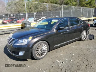 2014 Hyundai Equus Signature with VIN KMHGH4JH9EU083832, listed as a Copart auction lot 50416535 with 92,508 mi miles and Salvage Title. Bid and sale history available at DreamBid. Image 1.