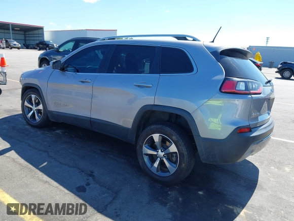 2019 Jeep Cherokee Limited with VIN 1C4PJMDX1KD166355, listed as a IAAI auction lot 42331014 with 151,245 mi miles and . Bid and sale history available at DreamBid. Image 3.