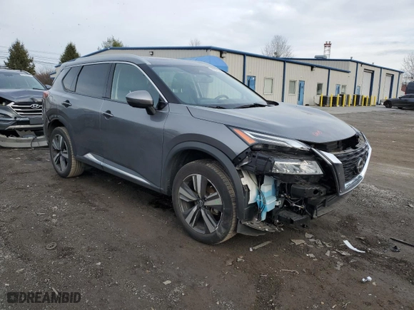 2022 Nissan Rogue Platinum with VIN JN8BT3DD4NW277466, listed as a Copart auction lot 84273234 with 19,507 mi miles and Salvage Title. Bid and sale history available at carsss.com. Image 4.