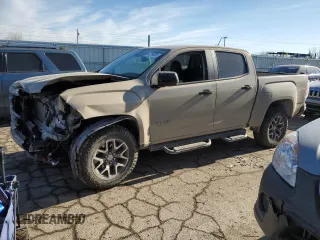 2022 GMC Canyon 4WD AT4 w/Leather with VIN 1GTG6FEN2N1157017, listed as a Copart auction lot 42788605 with 32,317 mi miles and Salvage Title. Bid and sale history available at carsss.com. Image 1.
