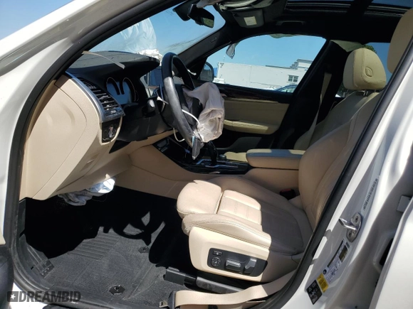 2018 BMW X3 xDrive30i with VIN 5UXTR9C55JLC72561, listed as a Copart auction lot 50029055 with 52,120 mi miles and Salvage Title. Bid and sale history available at carsss.com. Image 7.