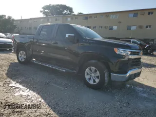 2024 Chevrolet Silverado 1500 LT with VIN 1GCPACEK7RZ172204, listed as a Copart auction lot 77741014 with 9,590 mi miles and Salvage Title. Bid and sale history available at DreamBid. Image 4.