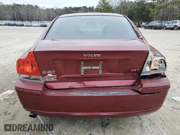 2005 Volvo S60 with VIN YV1RS592452437539, listed as a Copart auction lot 42298475 with 175,005 mi miles and Salvage Title. Bid and sale history available at carsss.com. Image 6.