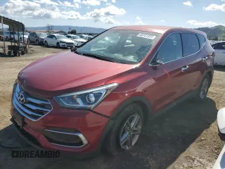 2017 Hyundai Santa Fe 2.4L z VIN 5XYZTDLB0HG419572, wystawiony jako Copart lot #49741335 z przebiegiem 95 298 mil mil oraz Szkoda całkowita • Salvage title. Historia ofert i sprzedaży dostępna na DreamBid. Obrazek 1.