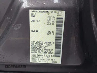 2013 Nissan Altima SV with VIN 1N4BL3AP4DC922343, listed as a IAAI auction lot 41746608 with 185,240 mi miles and . Bid and sale history available at DreamBid. Image 9.