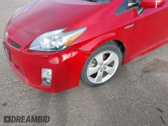 2010 Toyota Prius II with VIN JTDKN3DU8A5011986, listed as a IAAI auction lot 40935562 with 1 mi miles. Bid and sale history available at carsss.com. Image 6.