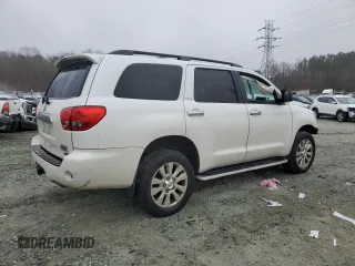 2016 Toyota Sequoia Platinum with VIN 5TDDW5G19GS146366, listed as a Copart auction lot 85152574 with 0 mi miles and Salvage Title. Bid and sale history available at carsss.com. Image 3.