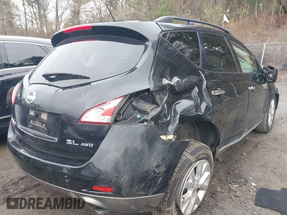 2011 Nissan Murano S with VIN JN8AZ1MW4BW160126, listed as a IAAI auction lot 42032136 with 138,372 mi miles and . Bid and sale history available at carsss.com. Image 4.