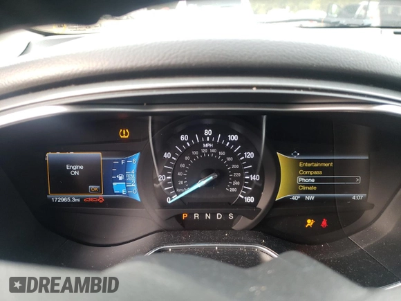 2015 Ford Fusion Titanium with VIN 3FA6P0K91FR173204, listed as a Copart auction lot 87797175 with 172,965 mi miles and Clean Title. Bid and sale history available at carsss.com. Image 9.