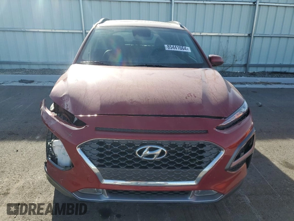 2020 Hyundai Kona Limited with VIN KM8K33A55LU492996, listed as a Copart auction lot 85441664 with 72,357 mi miles and Salvage Title. Bid and sale history available at carsss.com. Image 5.