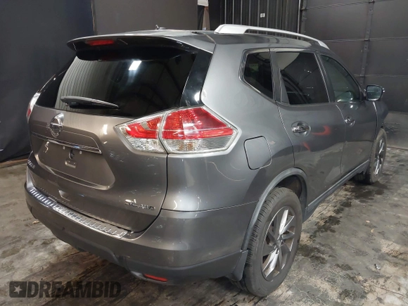 2016 Nissan Rogue SV with VIN KNMAT2MV1GP683440, listed as a IAAI auction lot 40781500 with 122,848 mi miles and . Bid and sale history available at carsss.com. Image 4.