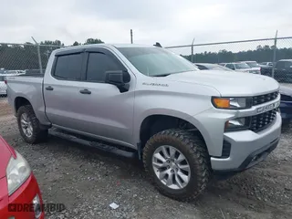 2021 Chevrolet Silverado 1500 Custom with VIN 3GCPYBEK5MG162138, listed as a IAAI auction lot 40882386 with 104,537 mi miles. Bid and sale history available at carsss.com. Image 13.