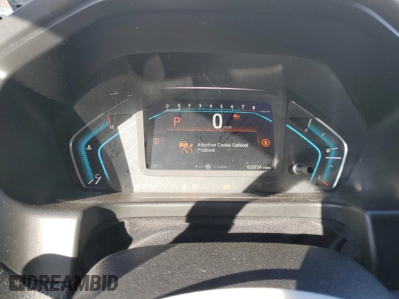 2021 Honda Odyssey EX-L with VIN 5FNRL6H78MB019258, listed as a Copart auction lot 52496285 with 33,734 mi miles and Salvage Title. Bid and sale history available at DreamBid. Image 9.