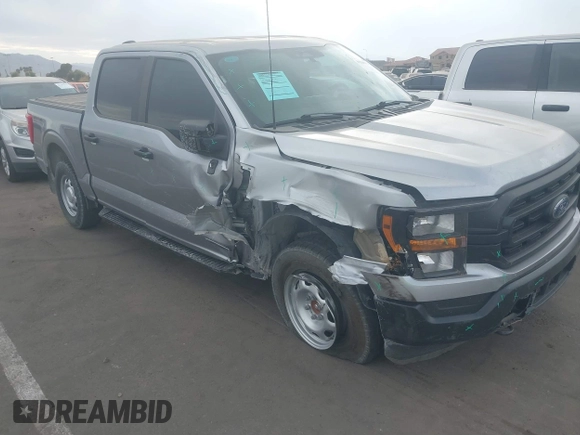 2023 Ford F-150 XL with VIN 1FTFW1ED9PFA89505, listed as a IAAI auction lot 41260198 with 56,805 mi miles. Bid and sale history available at carsss.com. Image 6.