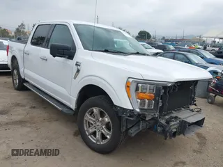 2021 Ford F-150 XL with VIN 1FTEW1C84MKD17415, listed as a IAAI auction lot 41896088 with 110,761 mi miles. Bid and sale history available at carsss.com. Image 1.