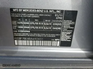 2011 Mercedes-Benz GL-Class GL 450 with VIN 4JGBF7BE8BA692431, listed as a Copart auction lot 46718945 with 114,632 mi miles and Salvage Title. Bid and sale history available at carsss.com. Image 15.
