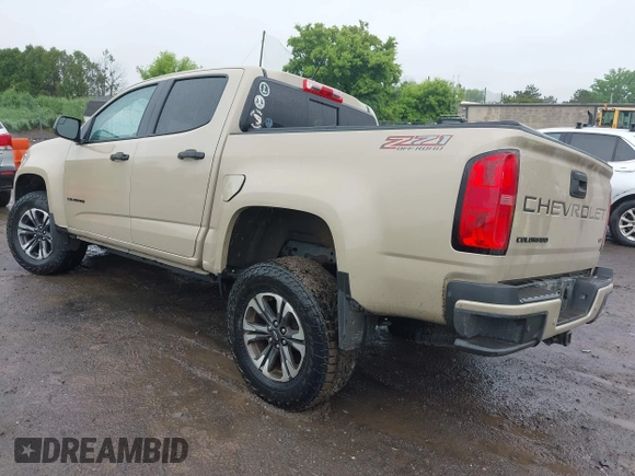 2022 Chevrolet Colorado 4WD Z71 with VIN 1GCGTDEN1N1249703, listed as a IAAI auction lot 42422767 with 73,524 mi miles and . Bid and sale history available at DreamBid. Image 3.
