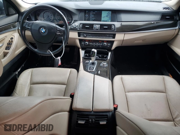2012 BMW 5 Series 528i xDrive with VIN WBAXH5C55CC595066, listed as a Copart auction lot 46647335 with 124,330 mi miles and Salvage Title. Bid and sale history available at DreamBid. Image 8.
