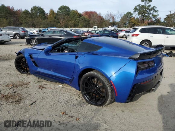 2019 Chevrolet Corvette Grand Sport 1LT with VIN 1G1YW2D73K5114299, listed as a Copart auction lot 82214464 with 56,131 mi miles and Salvage title. Bid and sale history available at DreamBid. Image 2.