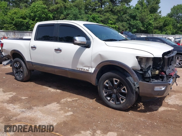 2024 Nissan Titan Pro-4X with VIN 1N6AA1ED7RN101486, listed as a IAAI auction lot 42243136 with 39,223 mi miles and . Bid and sale history available at DreamBid. Image 1.