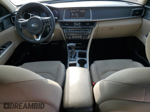 2018 Kia Optima LX with VIN 5XXGT4L37JG264576, listed as a Copart auction lot 62174575 with 153,885 mi miles and Salvage title. Bid and sale history available at DreamBid. Image 8.