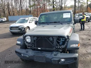 2021 Jeep Wrangler Unlimited Willys Sport with VIN 1C4HJXDGXMW767633, listed as a IAAI auction lot 41700168 with 37,994 mi miles and . Bid and sale history available at DreamBid. Image 12.