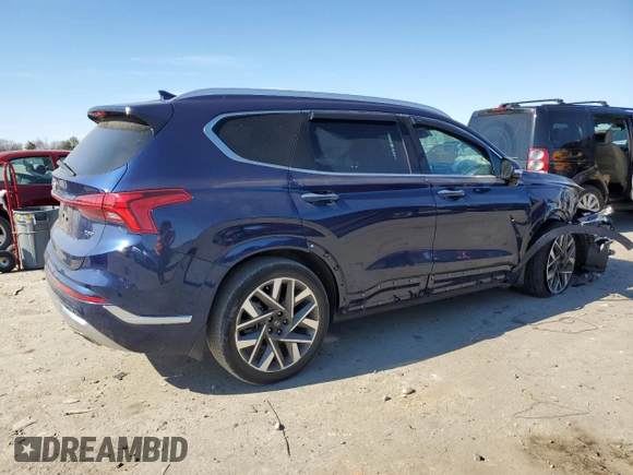 2023 Hyundai Santa Fe Calligraphy with VIN 5NMS54AL9PH576772, listed as a Copart auction lot 46833365 with 18,848 mi miles and Salvage Title. Bid and sale history available at carsss.com. Image 3.