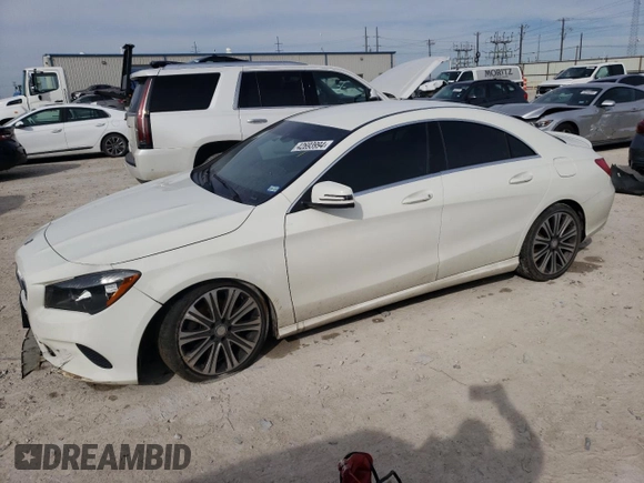 2017 Mercedes-Benz CLA 250 with VIN WDDSJ4EB0HN411183, listed as a Copart auction lot 42693994 with 53,606 mi miles and . Bid and sale history available at DreamBid. Image 1.