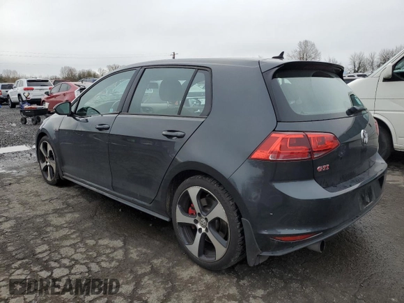 2017 Volkswagen Golf GTI S with VIN 3VW447AU5HM012375, listed as a Copart auction lot 48526375 with 53,277 mi miles and Salvage Title. Bid and sale history available at carsss.com. Image 2.