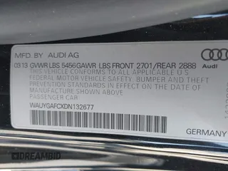 2013 Audi A7 Premium Plus with VIN WAUYGAFCXDN132677, listed as a IAAI auction lot 42630446 with 132,398 mi miles and . Bid and sale history available at DreamBid. Image 9.