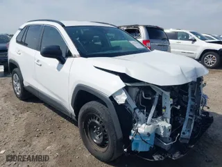2021 Toyota RAV4 LE with VIN 2T3H1RFV9MC123547, listed as a IAAI auction lot 41753434 with 52,584 mi miles. Bid and sale history available at carsss.com. Image 1.