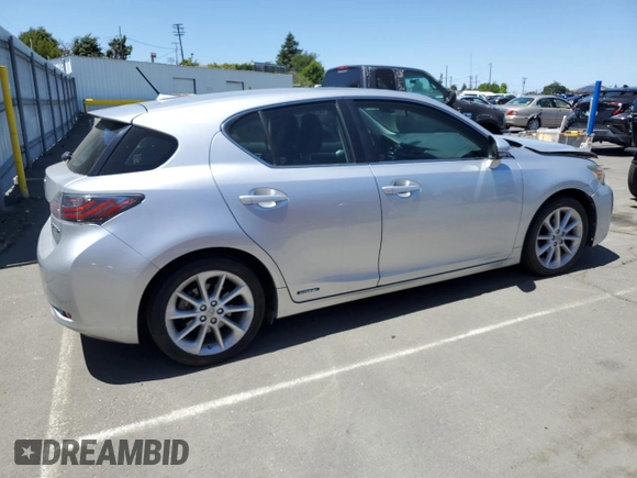 2013 Lexus CT 200h with VIN JTHKD5BH1D2162337, listed as a Copart auction lot 59230295 with 99,070 mi miles and Salvage title. Bid and sale history available at DreamBid. Image 3.