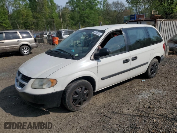 2007 Dodge Caravan SE with VIN 1D4GP25R27B205849, listed as a Copart auction lot 53646375 with 176,541 mi miles and Salvage Title. Bid and sale history available at carsss.com. Image 1.