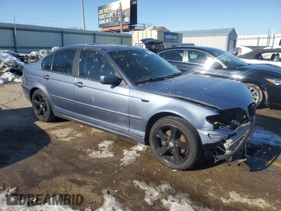 2003 BMW 3 Series 325xi with VIN WBAEU33413PH87420, listed as a Copart auction lot 88710435 with 170,753 mi miles and Salvage Title. Bid and sale history available at carsss.com. Image 4.