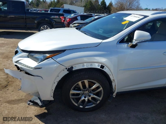 2015 Lexus NX 200t with VIN JTJYARBZ4F2013490, listed as a IAAI auction lot 41768494 with 160,183 mi miles. Bid and sale history available at carsss.com. Image 6.