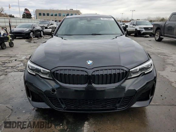 2020 BMW 3 Series M340i with VIN WBA5U7C04LFH57287, listed as a Copart auction lot 50228085 with 39,469 mi miles and Salvage Title. Bid and sale history available at carsss.com. Image 5.