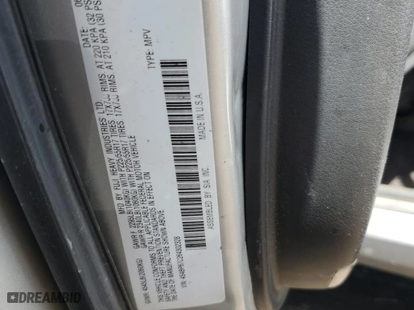 2006 Subaru Legacy Wagon Outback 2.5 XT Ltd with VIN 4S4BP67C264302328, listed as a Copart auction lot 68883104 with 280,668 mi miles and Salvage Title. Bid and sale history available at carsss.com. Image 12.