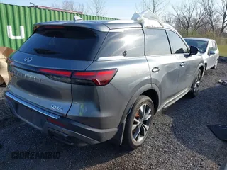 2023 Infiniti QX60 Luxe with VIN 5N1DL1FS1PC365122, listed as a IAAI auction lot 41921269 with 20,283 mi miles and . Bid and sale history available at DreamBid. Image 4.