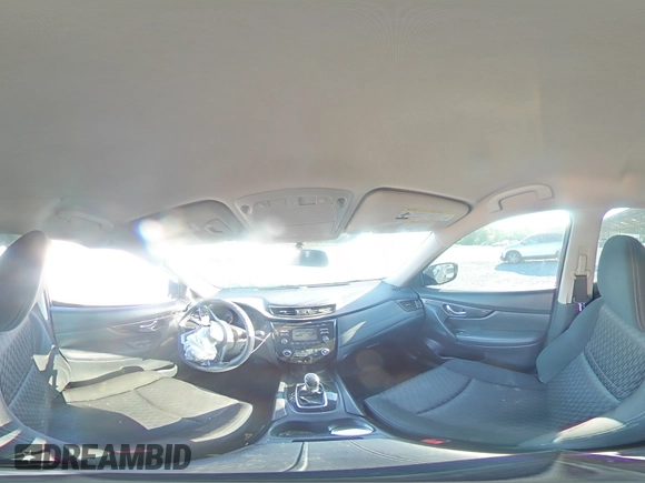 2017 Nissan Rogue S with VIN KNMAT2MV2HP508065, listed as a Copart auction lot 55185215 with 88,076 mi miles and Salvage title. Bid and sale history available at DreamBid. Image 15.